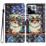 For Xiaomi 15 Pro Case PU Leather Wallet Phone Cover 3D Pattern Printing