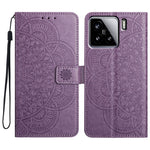 For Xiaomi 15 Leather Case with Card Slots Mandala Pattern Phone Cover Stand