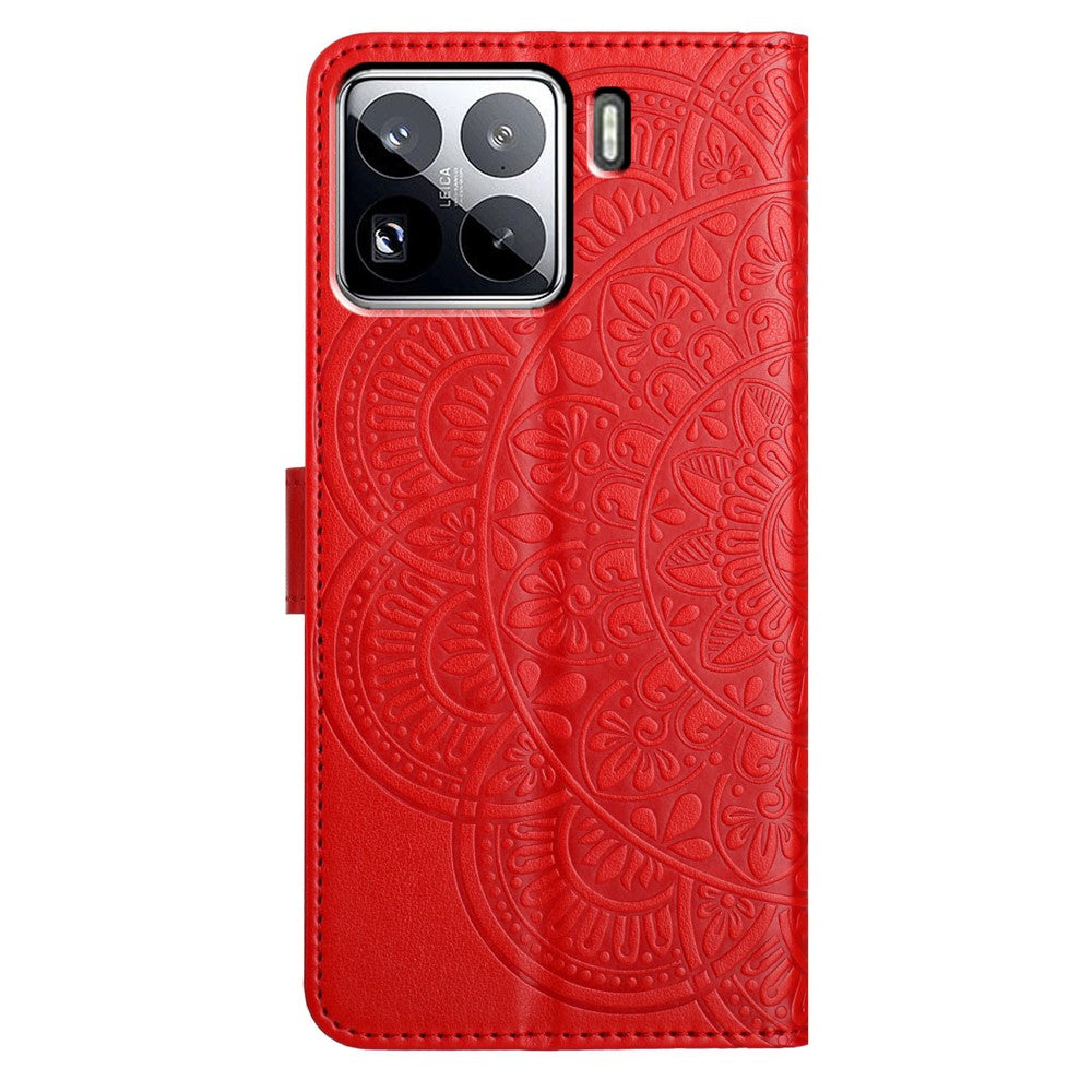 For Xiaomi 15 Pro Leather Case with Card Slots Mandala Pattern Phone Cover Stand