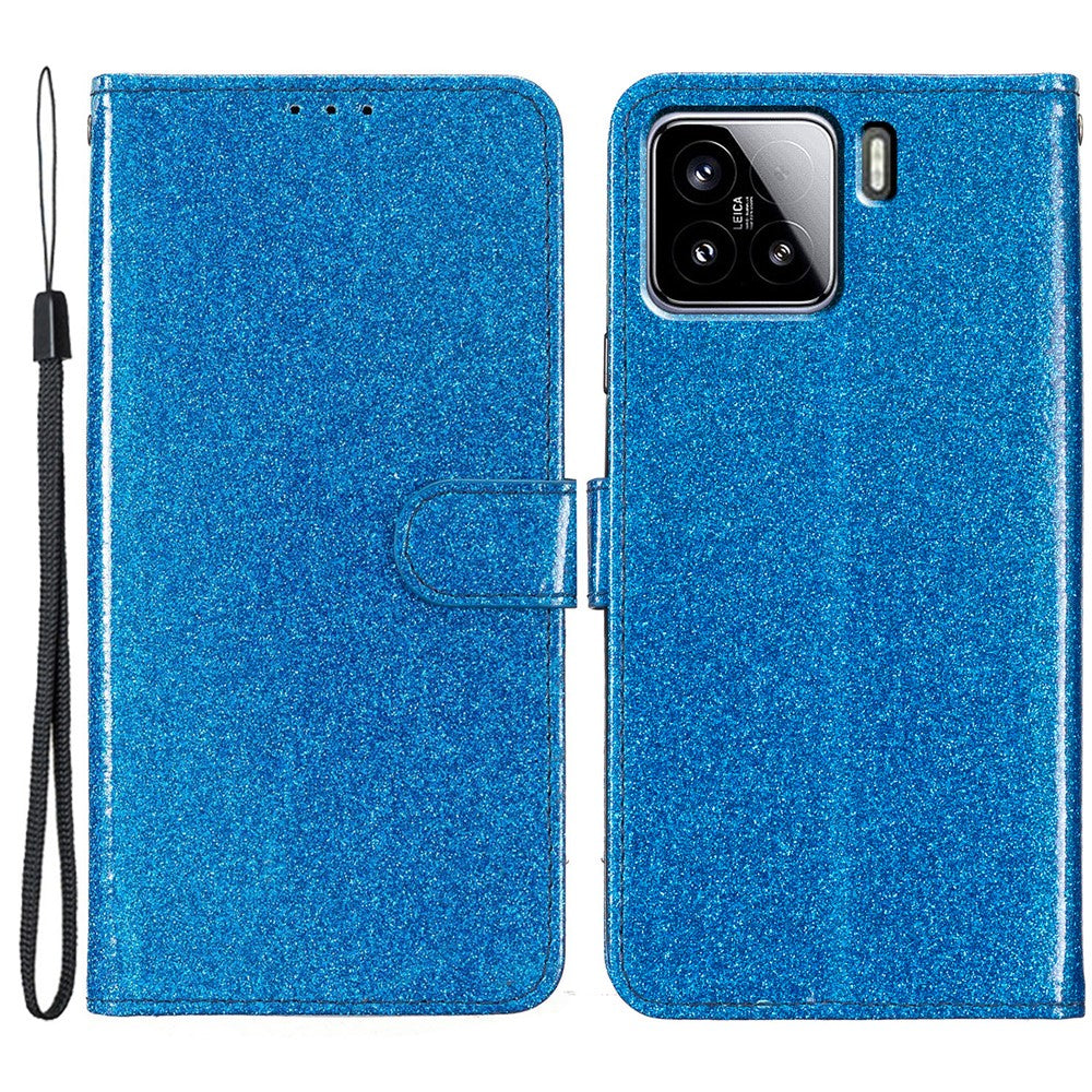 Xiaomi 15 Pro Plånboksfodral Glitter Anti-rep Läder mobilfodral Stativ