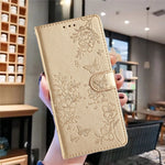 For Xiaomi 15 Wallet Phone Case Butterfly Floral Imprint Leather Flip Cover