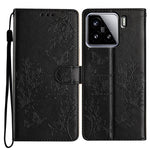 For Xiaomi 15 Wallet Phone Case Butterfly Floral Imprint Leather Flip Cover