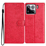 For Xiaomi 15 Pro Wallet Phone Case Butterfly Floral Imprint Leather Flip Cover