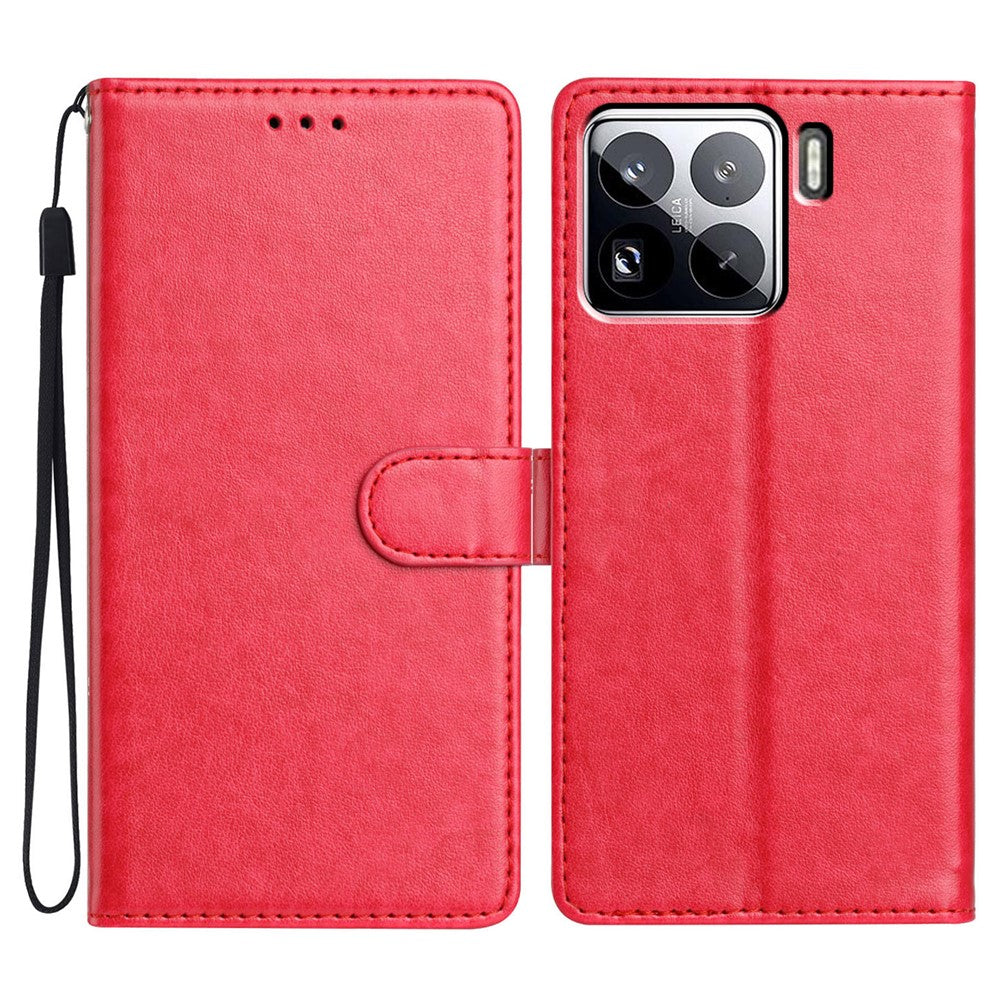 For Xiaomi 15 Pro Leather Case Wallet Stand Phone Cover with Handy Strap