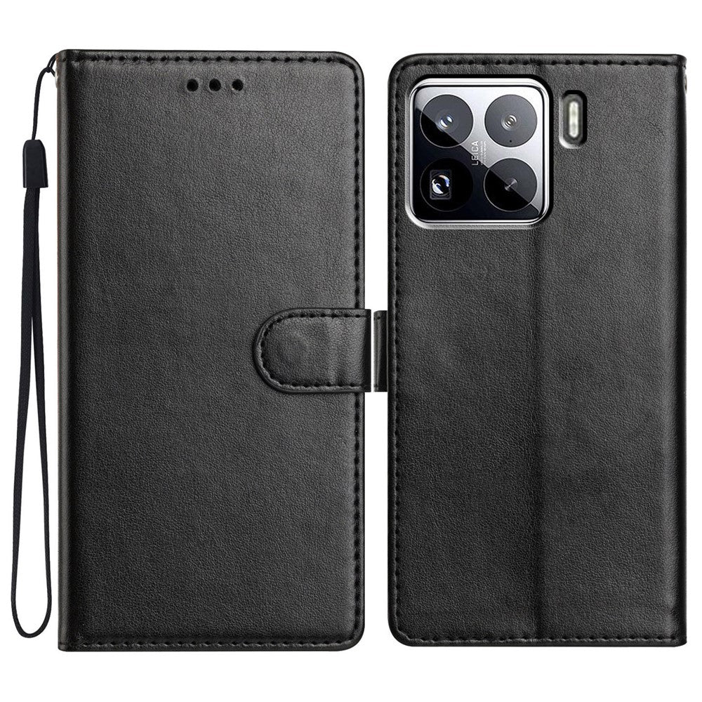 For Xiaomi 15 Pro Leather Case Wallet Stand Phone Cover with Handy Strap