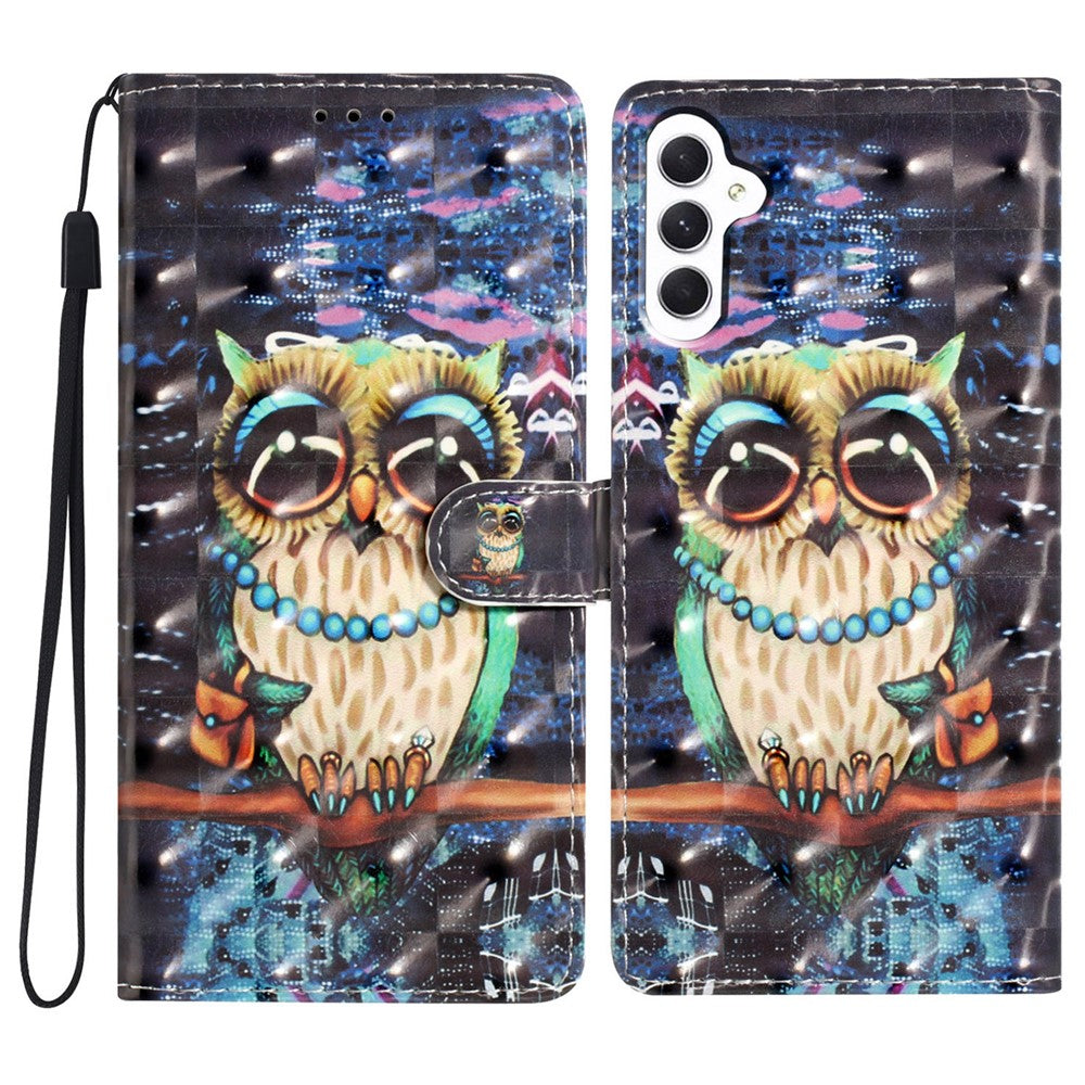 For Samsung Galaxy A18 5G / A18 4G / A17 5G / A17 4G / A26 5G Case PU Leather Wallet Phone Cover 3D Pattern Printing