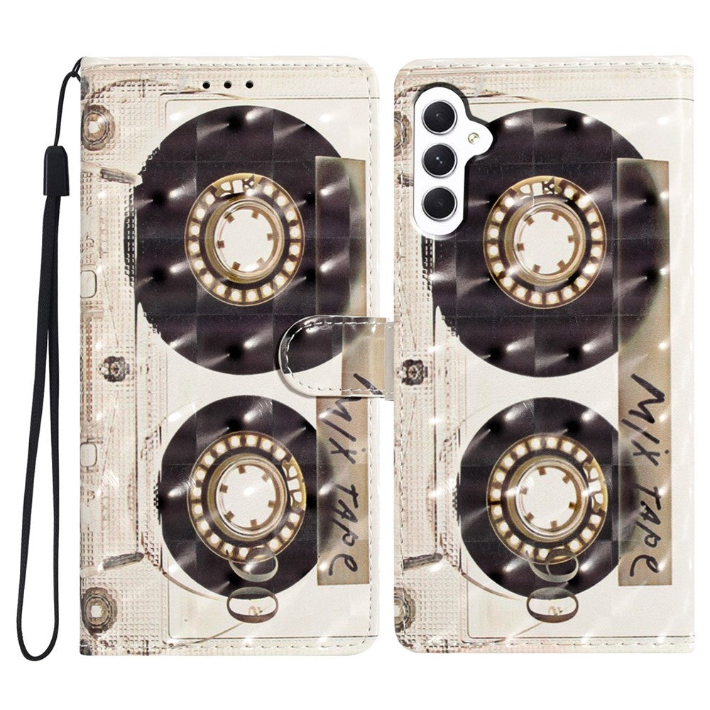 For Samsung Galaxy A18 5G / A18 4G / A17 5G / A17 4G / A26 5G Case PU Leather Wallet Phone Cover 3D Pattern Printing