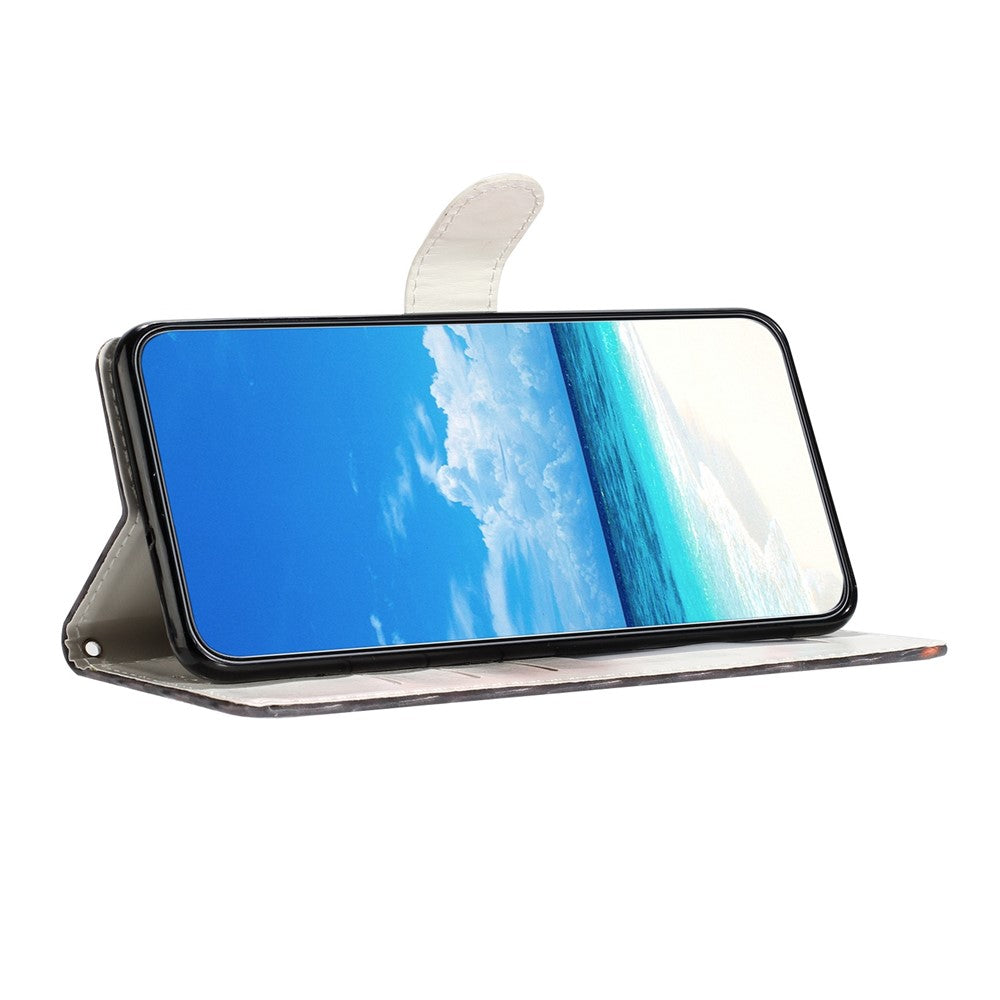 Til Honor Magic7 Lite 5G / X9c 5G / X60 Pro 5G Etui PU Læder Pung Telefon Cover 3D Mønstertryk