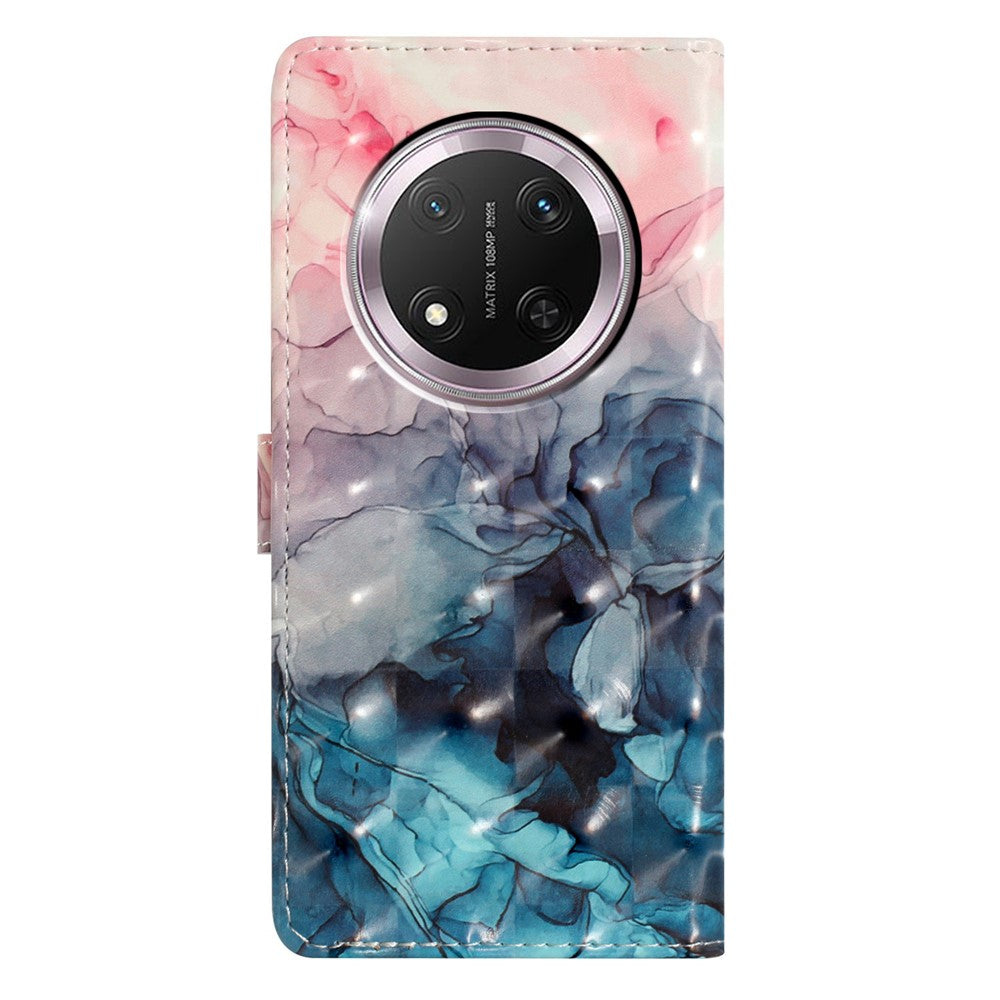Til Honor Magic7 Lite 5G / X9c 5G / X60 Pro 5G Etui PU Læder Pung Telefon Cover 3D Mønstertryk