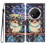 Til Honor Magic7 Lite 5G / X9c 5G / X60 Pro 5G Etui PU Læder Pung Telefon Cover 3D Mønstertryk