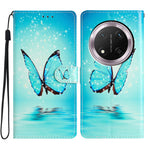 For Honor Magic7 Lite 5G / X9c 5G / X60 Pro 5G Wallet Case PU Leather Pattern Printing Stand Phone Cover with Strap
