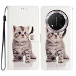 For Honor Magic7 Lite 5G / X9c 5G / X60 Pro 5G Wallet Case PU Leather Pattern Printing Stand Phone Cover with Strap