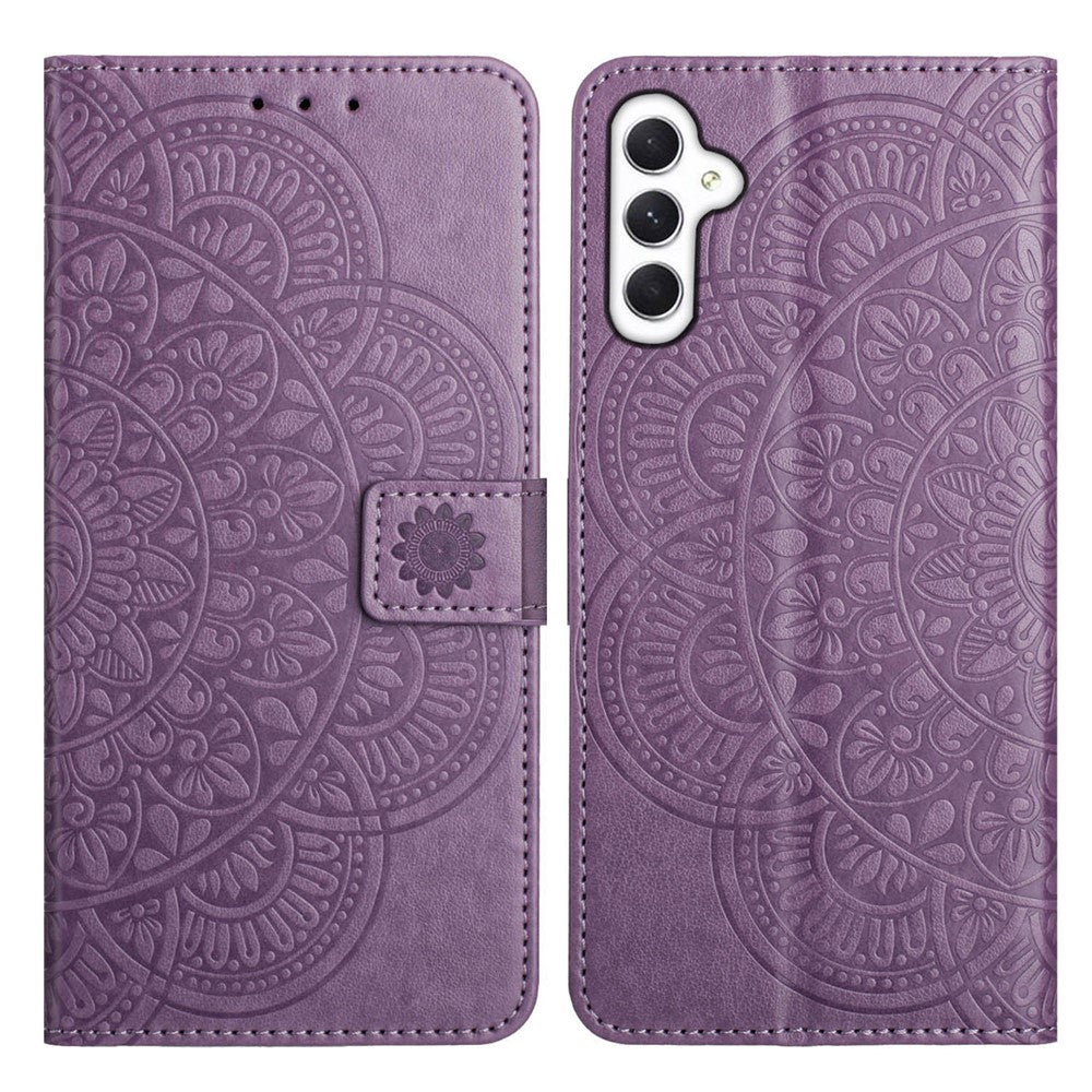 For Samsung Galaxy A18 5G / A18 4G / A17 5G / A17 4G / A26 5G Leather Case with Card Slots Mandala Pattern Phone Cover Stand