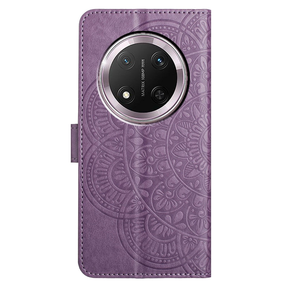 For Honor Magic7 Lite 5G / X9c 5G / X60 Pro 5G Leather Case with Card Slots Mandala Pattern Phone Cover Stand