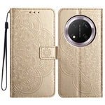For Honor Magic7 Lite 5G / X9c 5G / X60 Pro 5G Leather Case with Card Slots Mandala Pattern Phone Cover Stand