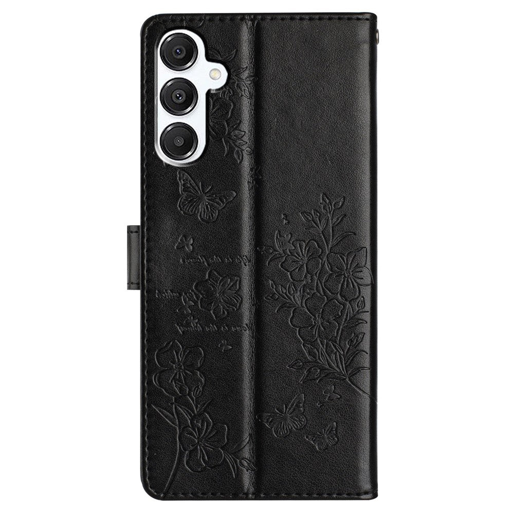 Samsung Galaxy A18 5G / A18 4G / A17 5G / A17 4G / A26 5G Plånboksfodral Läderflikfodral med fjärilsmönster