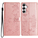 Samsung Galaxy A18 5G / A18 4G / A17 5G / A17 4G / A26 5G Plånboksfodral Läderflikfodral med fjärilsmönster