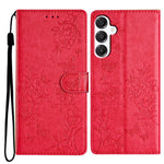 Samsung Galaxy A18 5G / A18 4G / A17 5G / A17 4G / A26 5G Plånboksfodral Läderflikfodral med fjärilsmönster