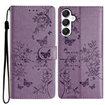 Samsung Galaxy A18 5G / A18 4G / A17 5G / A17 4G / A26 5G Plånboksfodral Läderflikfodral med fjärilsmönster