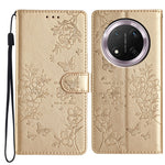 For Honor Magic7 Lite 5G / X9c 5G / X60 Pro 5G Wallet Phone Case Butterfly Floral Imprint Leather Flip Cover