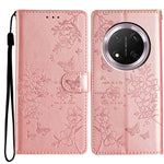 For Honor Magic7 Lite 5G / X9c 5G / X60 Pro 5G Wallet Phone Case Butterfly Floral Imprint Leather Flip Cover