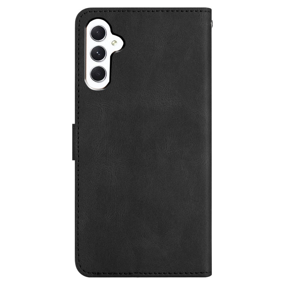 Samsung Galaxy A18 5G / A18 4G / A17 5G / A17 4G / A26 5G skal Crazy Horse textur PU-läder plånboksfodral med stativ