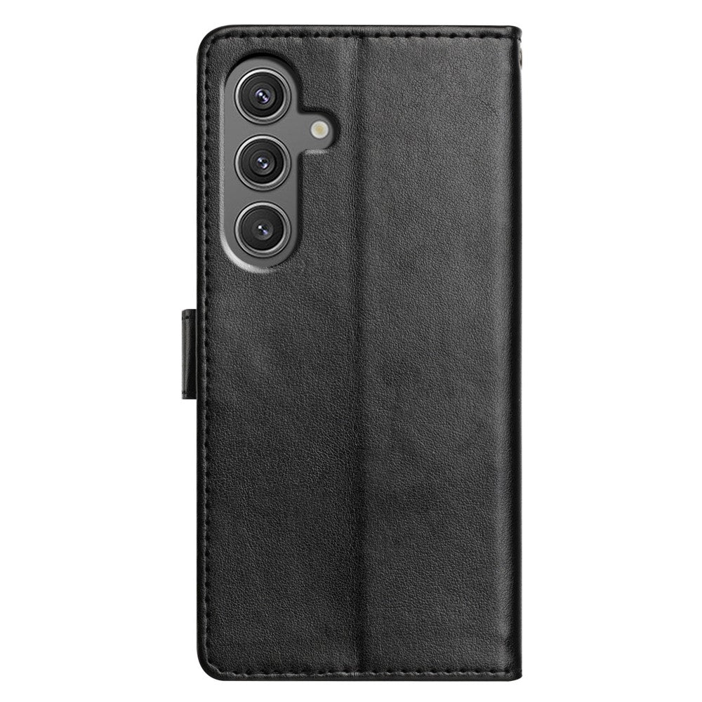 For Samsung Galaxy A56 5G Leather Case Wallet Stand Phone Cover with Handy Strap