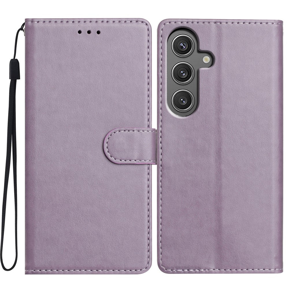 For Samsung Galaxy A56 5G Leather Case Wallet Stand Phone Cover with Handy Strap