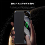 For Huawei Mate 70 RS Ultimate Case Genuine Cow Leather View Window Smart Phone Cover