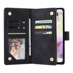 For Samsung Galaxy A26 5G Case Zipper Wallet Multiple Card Slots Leather Phone Cover
