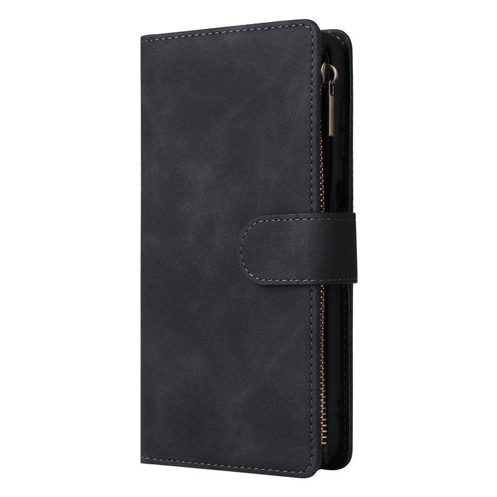For Samsung Galaxy A26 5G Case Zipper Wallet Multiple Card Slots Leather Phone Cover