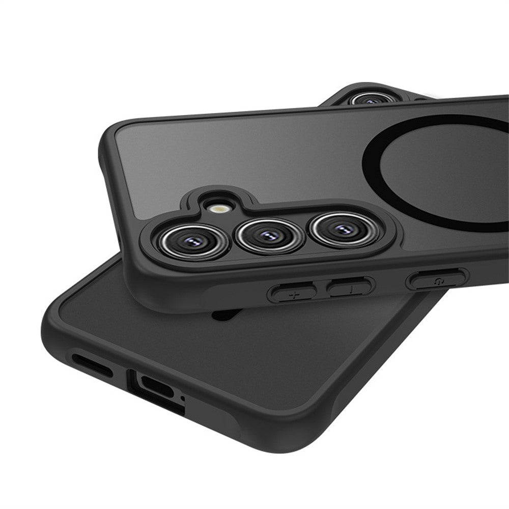 Til Samsung Galaxy A56 5G Magnetisk Cover Skin-Touch PC + TPU Mat Bagcover
