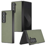 For Samsung Galaxy Z Fold Special Case Carbon Fiber Texture PU+PC Phone Cover