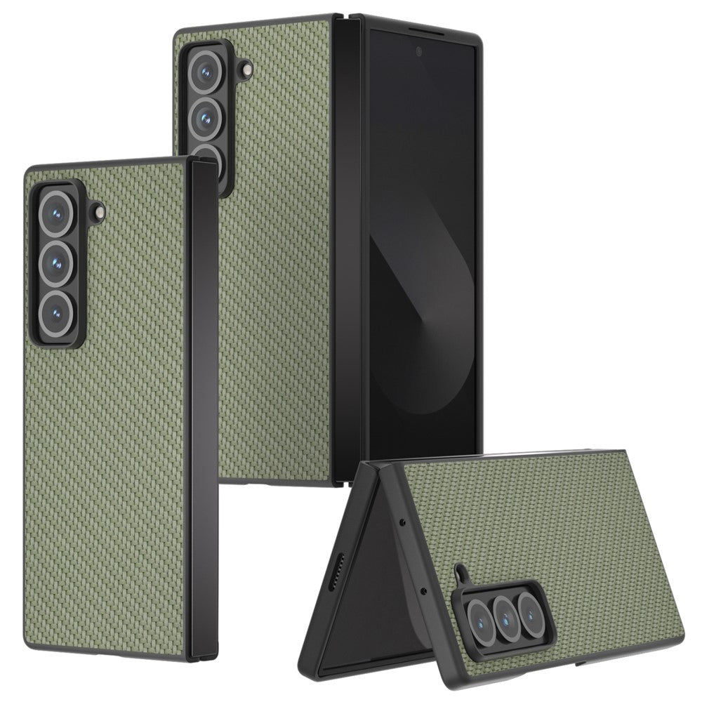 For Samsung Galaxy Z Fold Special Case Carbon Fiber Texture PU+PC Phone Cover