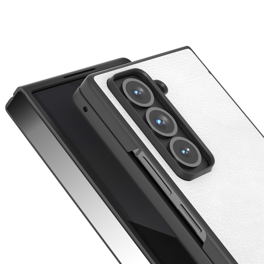 For Samsung Galaxy Z Fold Special Case Litchi Texture PU Leather+PC Phone Cover