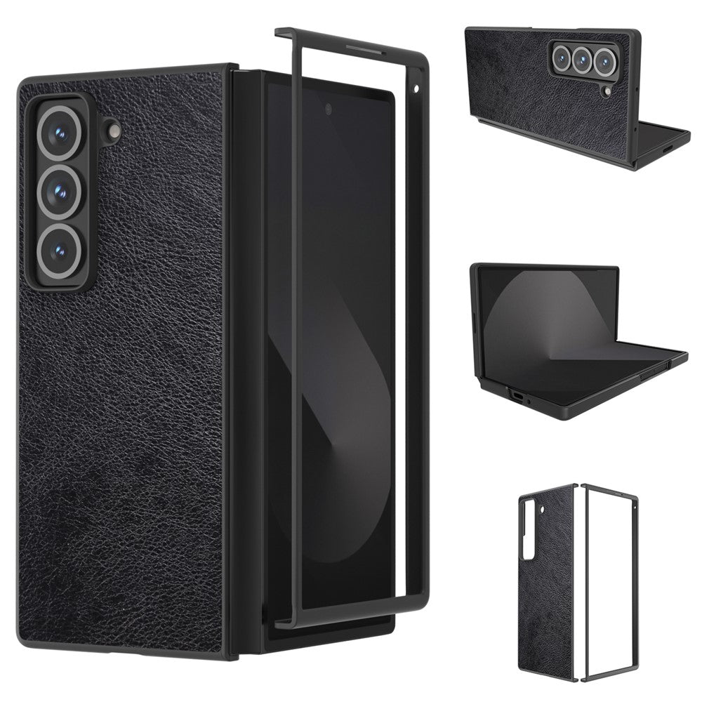 For Samsung Galaxy Z Fold Special Case Litchi Texture PU Leather+PC Phone Cover