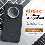 For Huawei Mate 70 Pro Case Skin-Touch TPU + PC Matte Phone Back Cover, Transparent Black