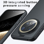 For Huawei Mate 70 Pro Case Skin-Touch TPU + PC Matte Phone Back Cover, Transparent Black