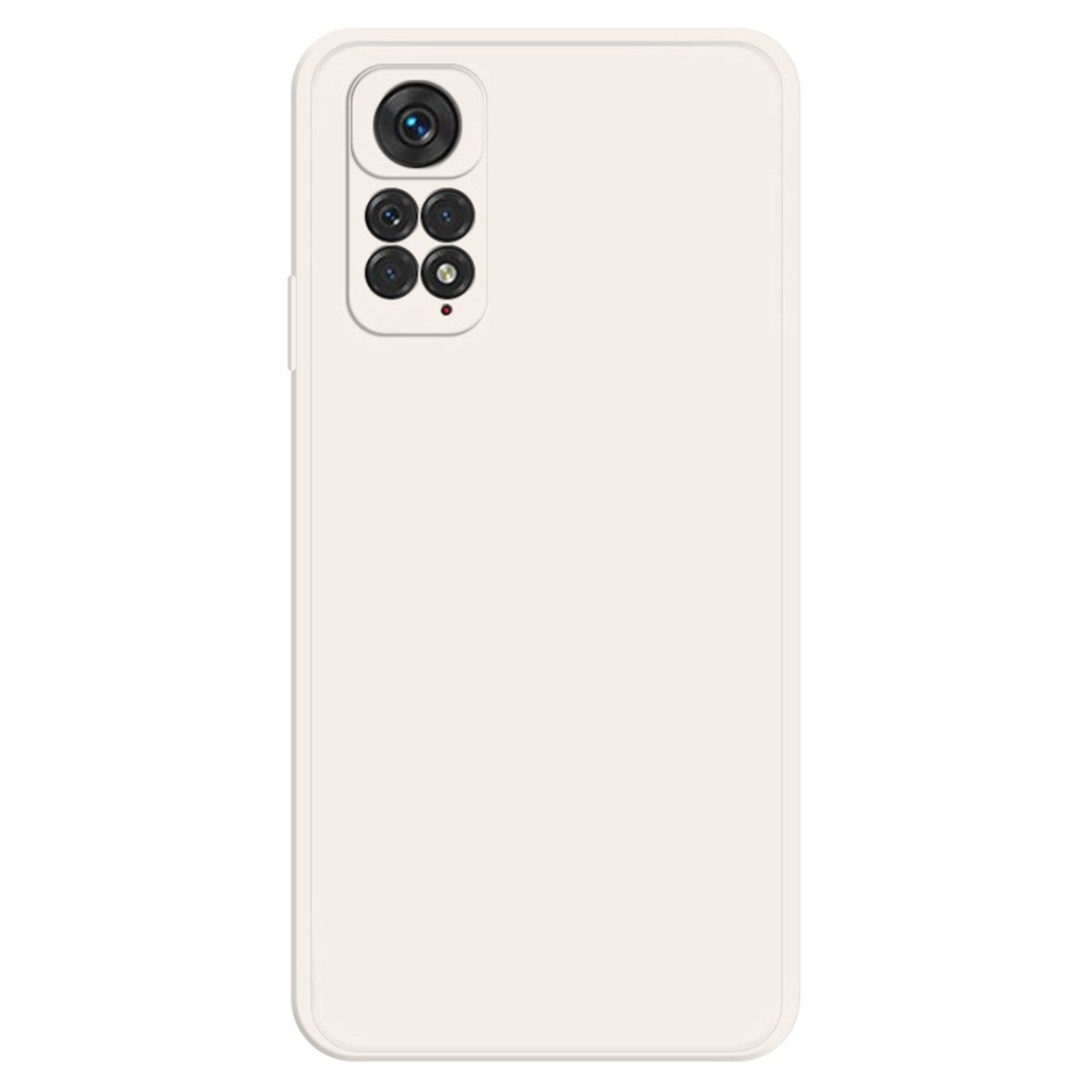 TPU Case for Xiaomi Redmi Note 11 4G (Qualcomm) / Note 11S 4G, Microfiber Lining Rubberized Straight Edge Phone Back Cover