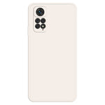 TPU-skal till Xiaomi Redmi Note 11 4G (Qualcomm) / Note 11S 4G, mikrofiberfoder, gummerat bakstycke med rak kant