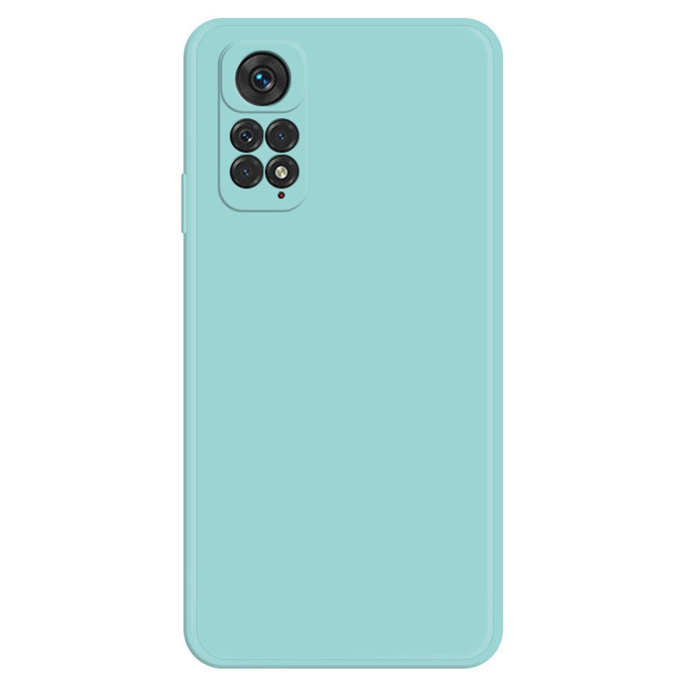 TPU Case for Xiaomi Redmi Note 11 4G (Qualcomm) / Note 11S 4G, Microfiber Lining Rubberized Straight Edge Phone Back Cover