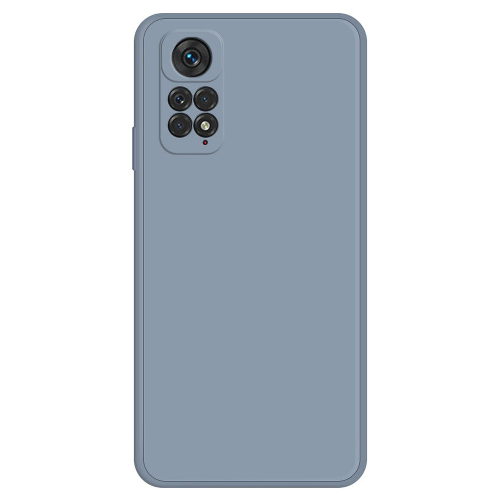 TPU Case for Xiaomi Redmi Note 11 4G (Qualcomm) / Note 11S 4G, Microfiber Lining Rubberized Straight Edge Phone Back Cover