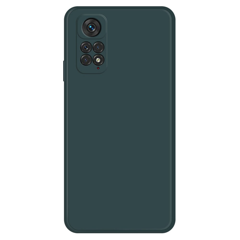 TPU Case for Xiaomi Redmi Note 11 4G (Qualcomm) / Note 11S 4G, Microfiber Lining Rubberized Straight Edge Phone Back Cover