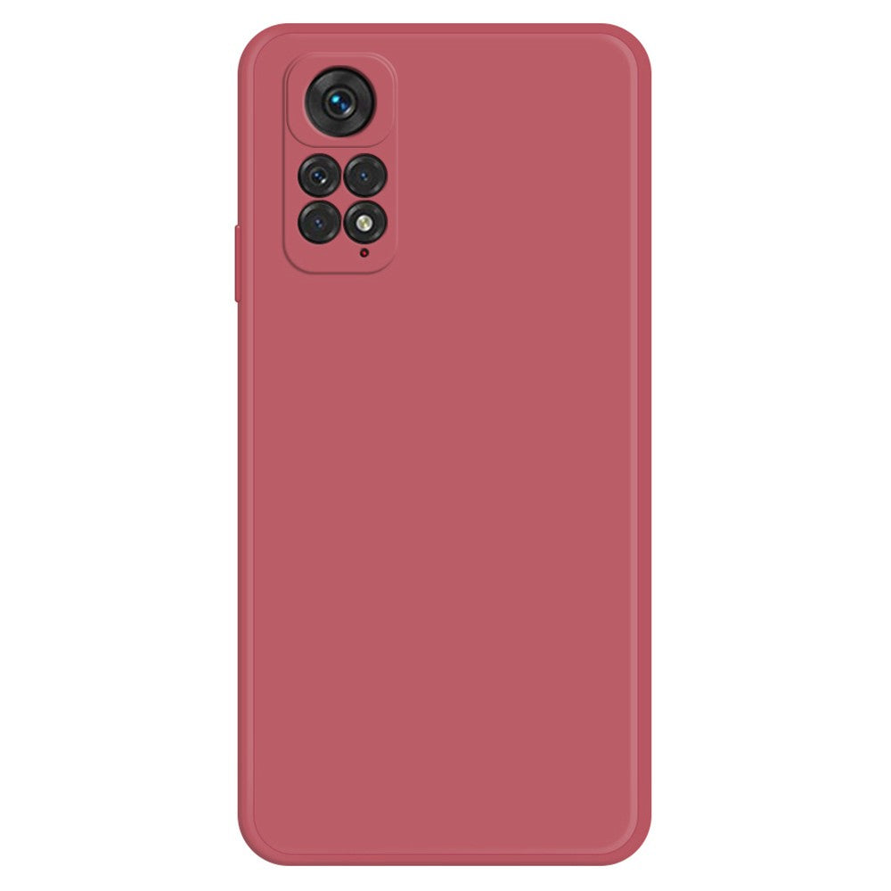 TPU Case for Xiaomi Redmi Note 11 4G (Qualcomm) / Note 11S 4G, Microfiber Lining Rubberized Straight Edge Phone Back Cover