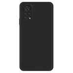 TPU Case for Xiaomi Redmi Note 11 4G (Qualcomm) / Note 11S 4G, Microfiber Lining Rubberized Straight Edge Phone Back Cover