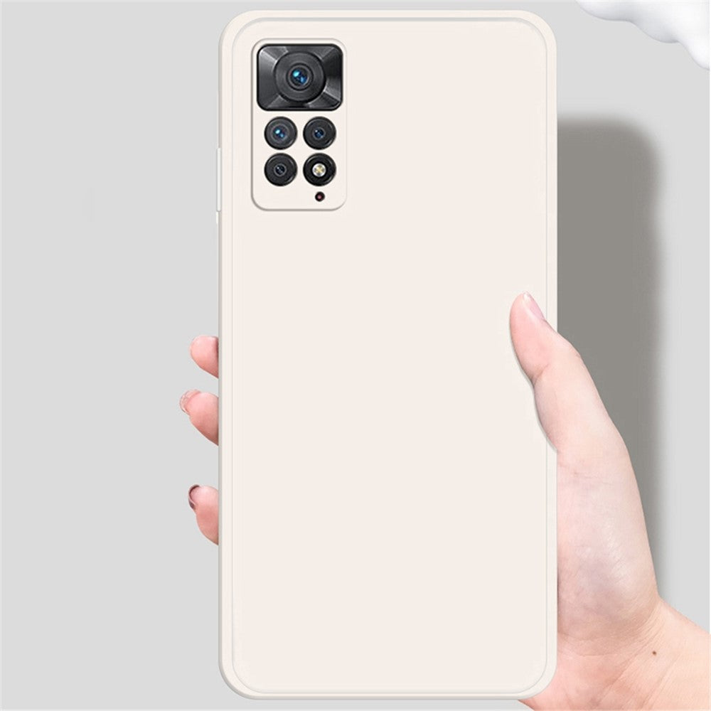 Mobile Phone Case for Xiaomi Redmi Note 11 Pro 4G (MediaTek) / Note 11 Pro 5G (Qualcomm), Microfiber Lining Soft TPU Rubberized Straight Edge Phone Back Cover