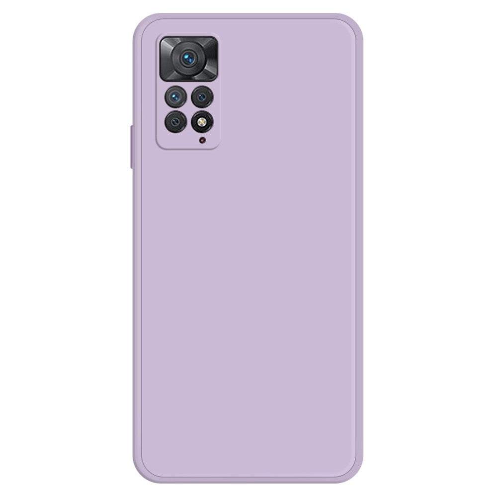 Mobile Phone Case for Xiaomi Redmi Note 11 Pro 4G (MediaTek) / Note 11 Pro 5G (Qualcomm), Microfiber Lining Soft TPU Rubberized Straight Edge Phone Back Cover