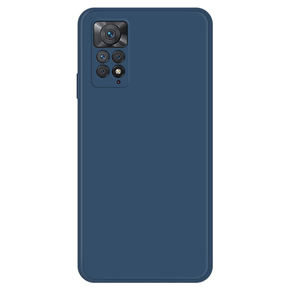 Mobile Phone Case for Xiaomi Redmi Note 11 Pro 4G (MediaTek) / Note 11 Pro 5G (Qualcomm), Microfiber Lining Soft TPU Rubberized Straight Edge Phone Back Cover