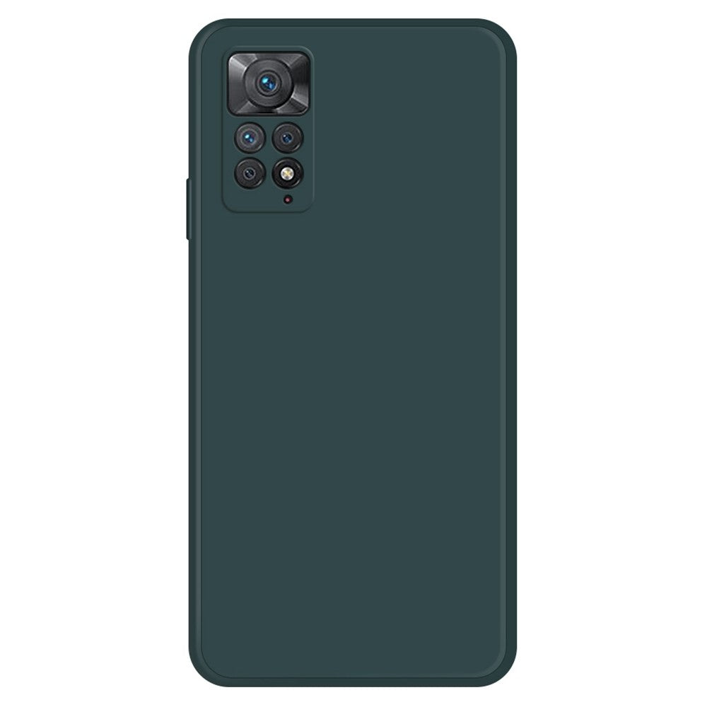 Mobile Phone Case for Xiaomi Redmi Note 11 Pro 4G (MediaTek) / Note 11 Pro 5G (Qualcomm), Microfiber Lining Soft TPU Rubberized Straight Edge Phone Back Cover