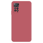 Mobile Phone Case for Xiaomi Redmi Note 11 Pro 4G (MediaTek) / Note 11 Pro 5G (Qualcomm), Microfiber Lining Soft TPU Rubberized Straight Edge Phone Back Cover